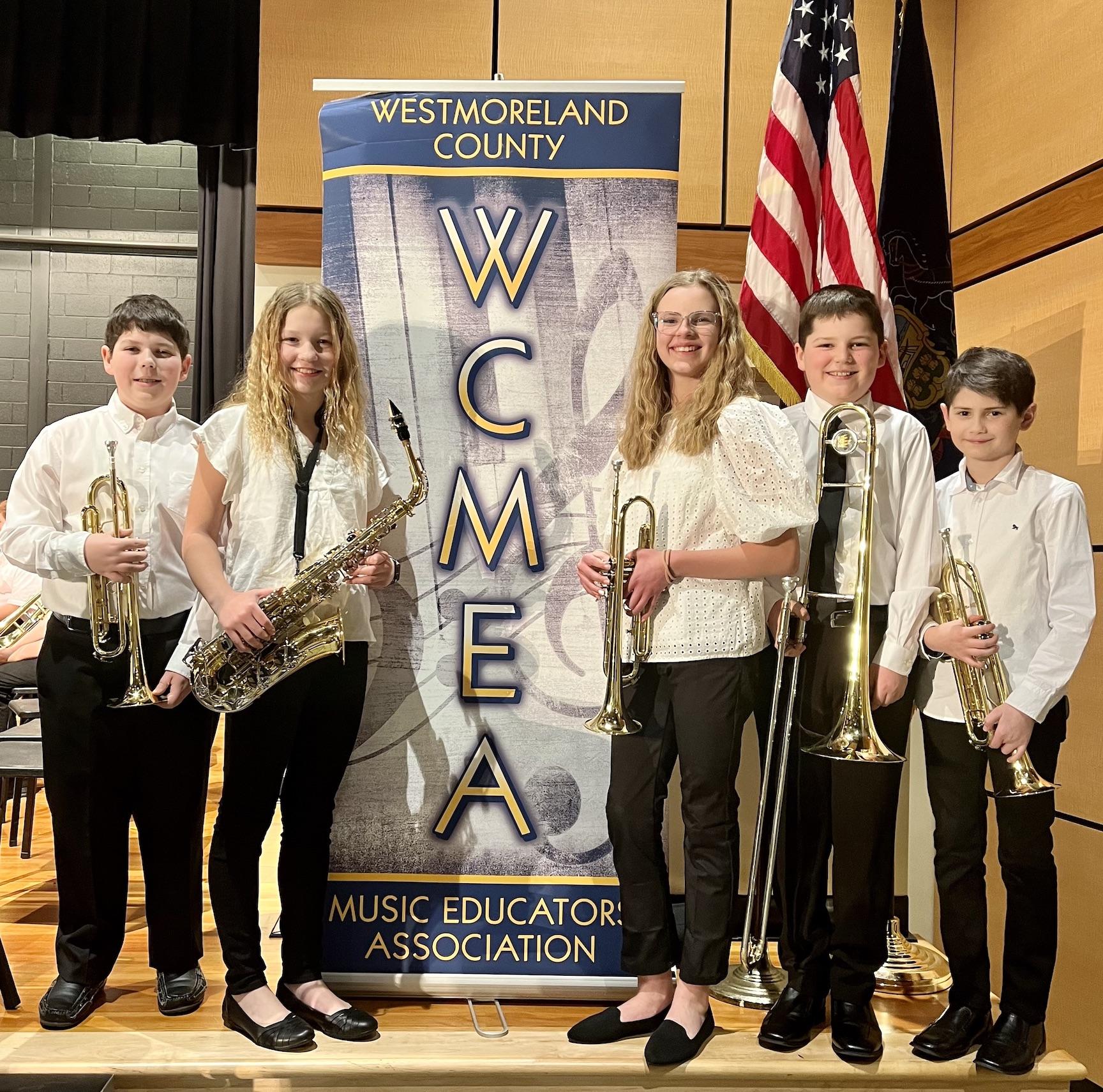 students selected for the band festival