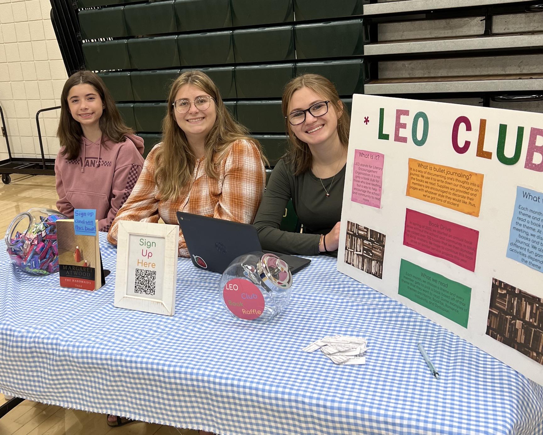 The Leo Club spoke with potential new members