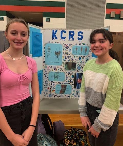 8th-graders Riley Joyce and Sydney Mularski received 2nd place