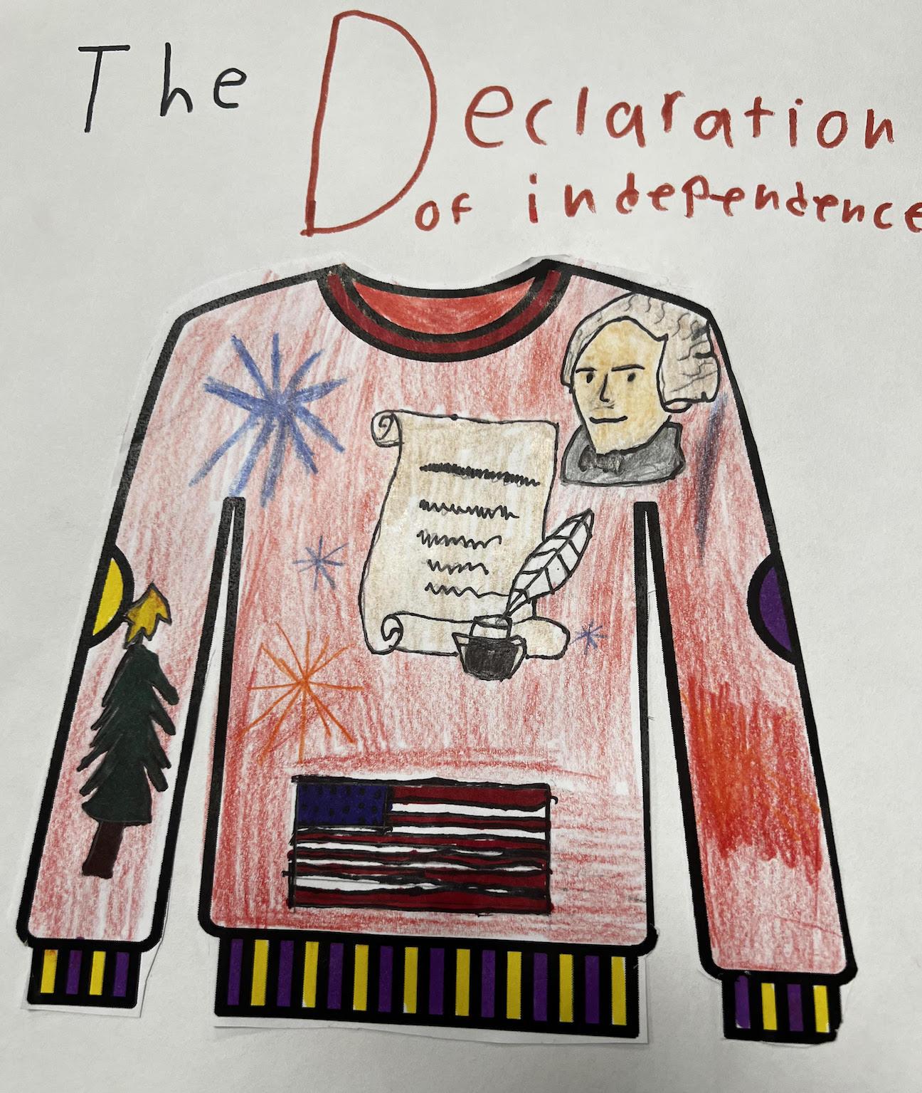 Mackenzie Schmidt illustrated the Declaration of Independence