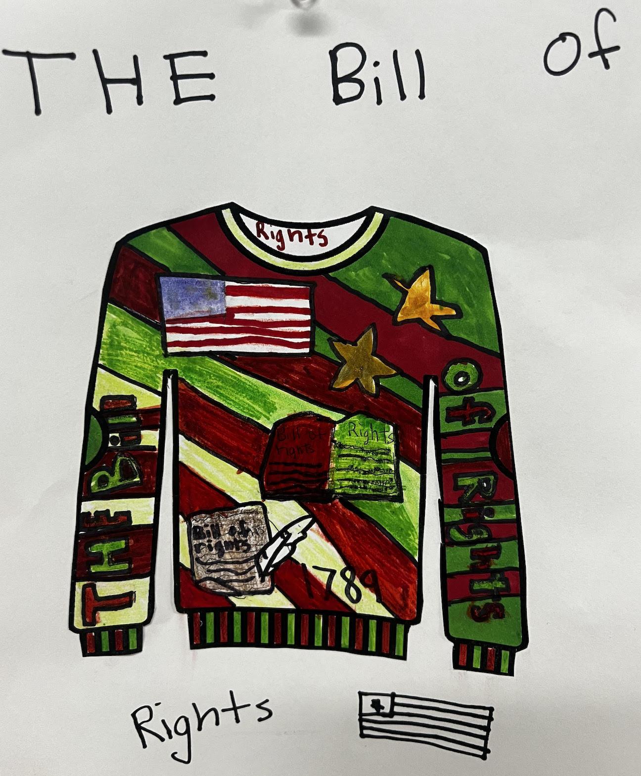 Sophia Nguyen selected the theme ‘Bill of Rights’
