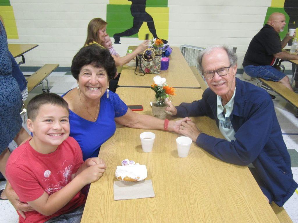 4th-grader Nico Biskup and his grandparents